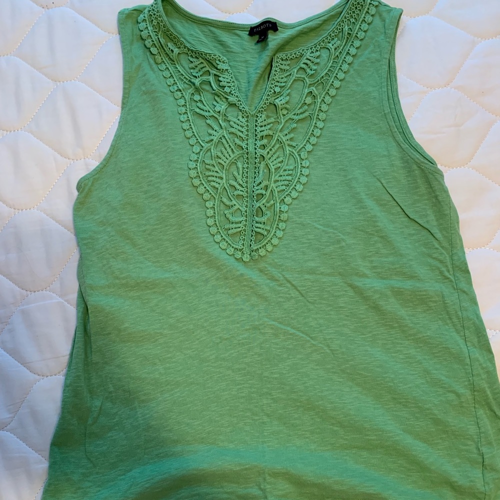 Green tank top